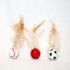 3-Pack Feather Cat Balls  